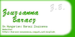 zsuzsanna baracz business card